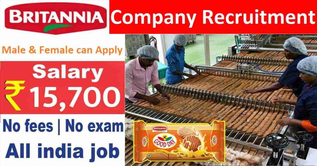 Britannia Company Recruitment