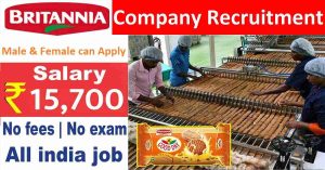 Britannia Company Recruitment