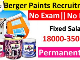 Berger Paints Limited Recruitment