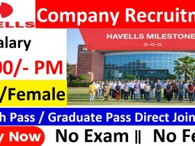 Havells India Company Recruitment