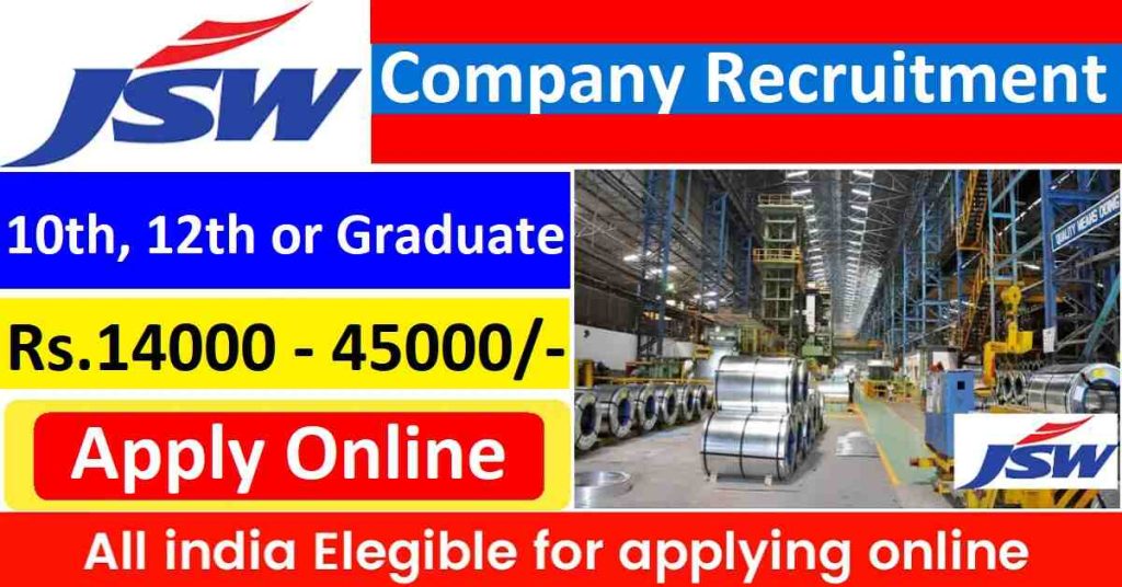 JSW Steel Company Recruitment