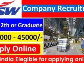 JSW Steel Company Recruitment