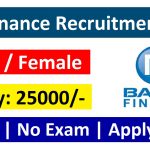 Bajaj Finance Recruitment 2025