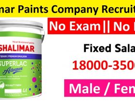 Shalimar Paints Company Recruitment