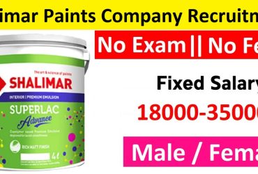 Shalimar Paints Company Recruitment