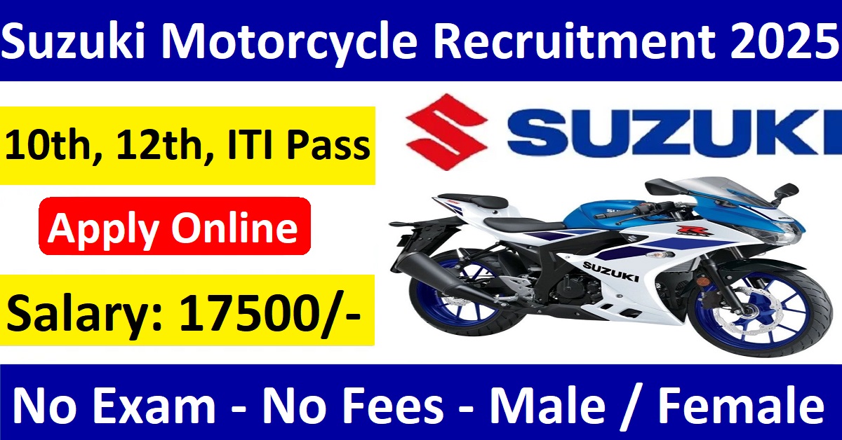 Suzuki Motorcycle Job Recruitment