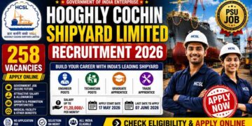 Hooghly Cochin Shipyard Limited Recruitment 2026: Nursing Assistant Post